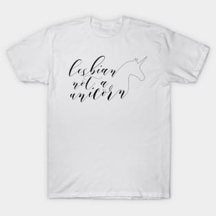 Lesbian Not A Unicorn T-Shirt